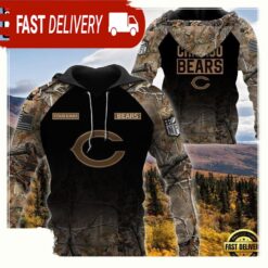 NFL Chicago Bears Custom NameHunting Camo Hoodie - available at - sportfansshop.com