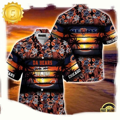 NFL Chicago Bears Summer Beach Hawaiian Shirt For Men Women - available at - sportfansshop.com