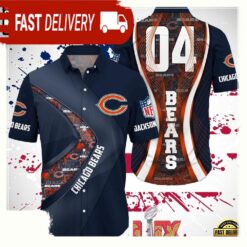 NFL Chicago Bears Super Bowl LIX 2025 Custom Aloha Hawaiian Shirt - available at - sportfansshop.com