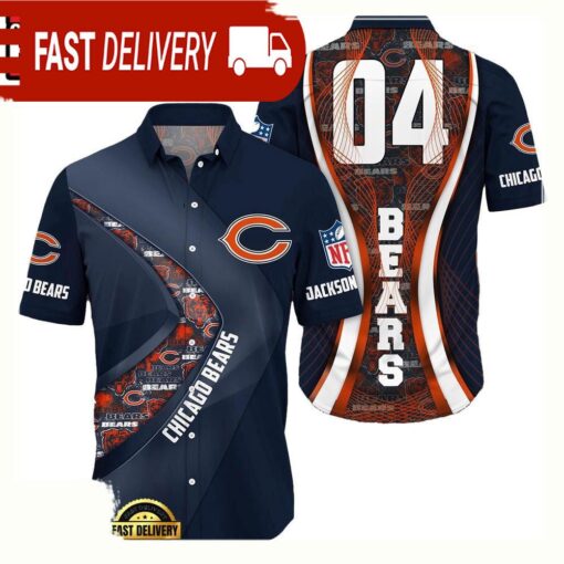 NFL Chicago BearsCustom Name Number New Design Hawaiian Shirt For Men Women - available at - sportfansshop.com