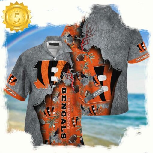 nfl cincinnati bengals football Team Logo New Design hawaii shirt - available at - sportfansshop.com