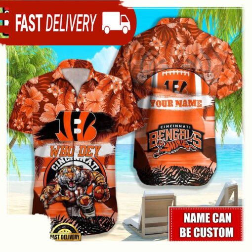 NFL Cincinnati Bengals Mascot Football Hawaiian Shirt For Men Women - available at - sportfansshop.com