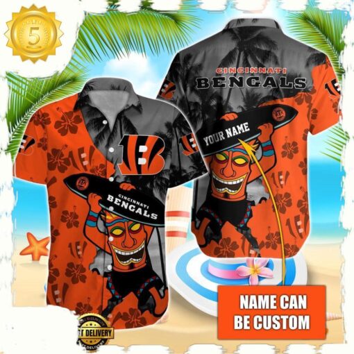 NFL Cincinnati Bengals Retro Custom Hawaiian Shirts For Men Women - available at - sportfansshop.com