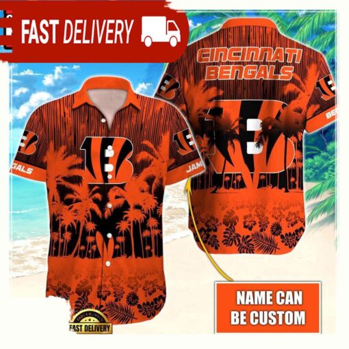 NFL Cincinnati Bengals Vintage Style Custom Aloha Shirts For Men Women - available at - sportfansshop.com