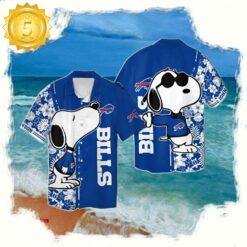 NFL Custom Buffalo Bills Snoopy Summer Hawaiian Shirt - available at - sportfansshop.com