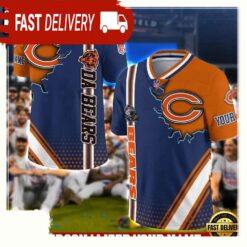 NFL Custom Name Chicago Bears Team Logo Football Jersey - available at - sportfansshop.com