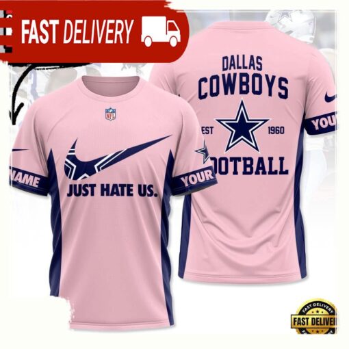 NFL Custom Name Dallas Cowboy Team All Over Print T Shirt - available at - sportfansshop.com