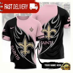 NFL Custom Name New Orleans Saints All Over Print T Shirt - available at - sportfansshop.com