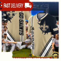 NFL Custom Name New Orleans Saints Team Logo Football Jersey - available at - sportfansshop.com