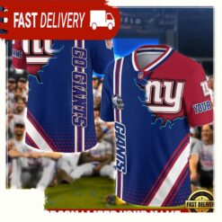 NFL Custom Name New York Giants Team Logo Football Jersey - available at - sportfansshop.com