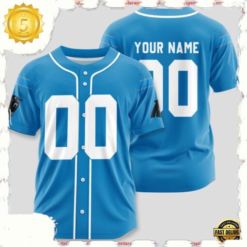 NFL Custom Name Number Carolina Panthers Team Baseball Jersey Shirt - available at - sportfansshop.com