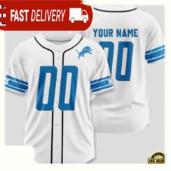 NFL Custom Name Number Detroit Lions Designs Baseball Jersey Shirt - available at - sportfansshop.com