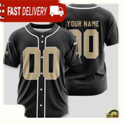 NFL Custom Name Number New Orleans Saints Design Baseball Jersey Shirt - available at - sportfansshop.com