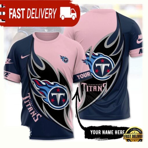 NFL Custom Name Tennessee Titans All Over Print T Shirt - available at - sportfansshop.com