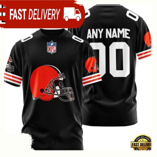 NFL Customized Cleveland Browns Team Sport 3D T Shirt - available at - sportfansshop.com