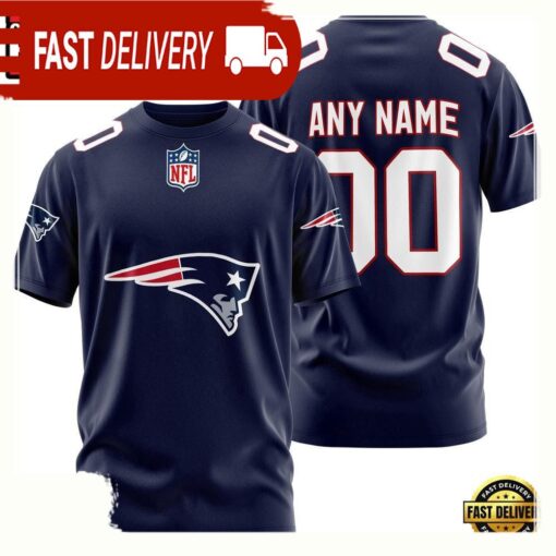 NFL Customized New England Patriots Team Sport 3D T Shirt - available at - sportfansshop.com