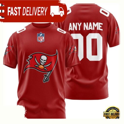 NFL Customized Tampa Bay Buccaneers Team Sport 3D T Shirt - available at - sportfansshop.com