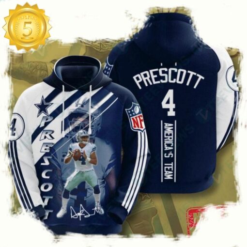 NFL Dallas Cowboys All Over Print Puff Print Unisex Hoodie - available at - sportfansshop.com