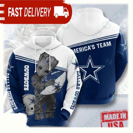 NFL Dallas Cowboys Epic Sports All Over Print Unisex Hoodies - available at - sportfansshop.com