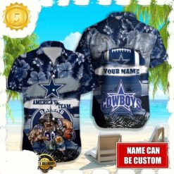 NFL Dallas Cowboys Mascot Football Hawaiian Shirt For Men Women - available at - sportfansshop.com