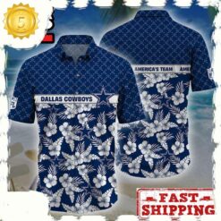 NFL Dallas Cowboys Palm Leaves New Design Hawaiian Shirt - available at - sportfansshop.com