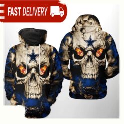 NFL Dallas Cowboys Skull Team 3D Printed Hoodie Shirt - available at - sportfansshop.com