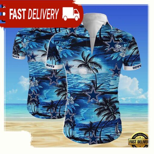 NFL Dallas Cowboys Team Summer Hawaiian Shirt For Men Women - available at - sportfansshop.com