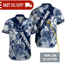 NFL Dallas Cowboys Tropical Fruit Personalized Hawaiian Shirt - available at - sportfansshop.com