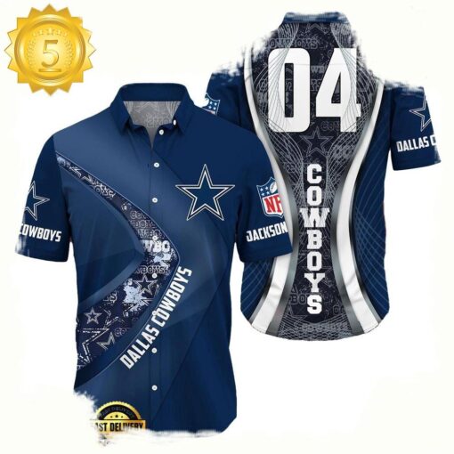 NFL Dallas CowboysCustom Name Number New Design Hawaiian Shirt For Men Women - available at - sportfansshop.com