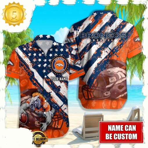 NFL Denver Broncos American Flag custom Hawaiian Shirts For Men Women - available at - sportfansshop.com