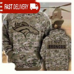 NFL Denver Broncos Camouflage Veteran Pullover And Zippered Unisex Hoodies - available at - sportfansshop.com