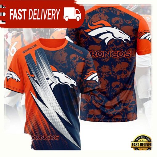 NFL Denver Broncos Logo All Over Print T Shirt - available at - sportfansshop.com