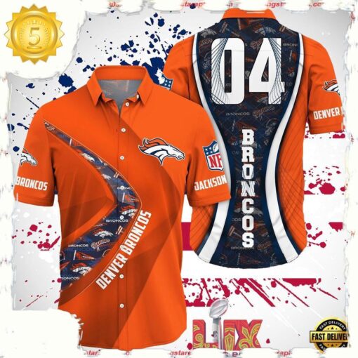 NFL Denver Broncos Super Bowl LIX 2025 Custom Aloha Hawaiian Shirt - available at - sportfansshop.com