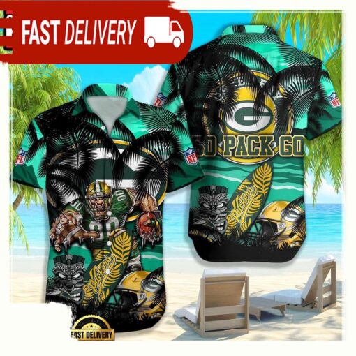 NFL Green Bay Packers Hawaiian Shirt For Men Women - available at - sportfansshop.com