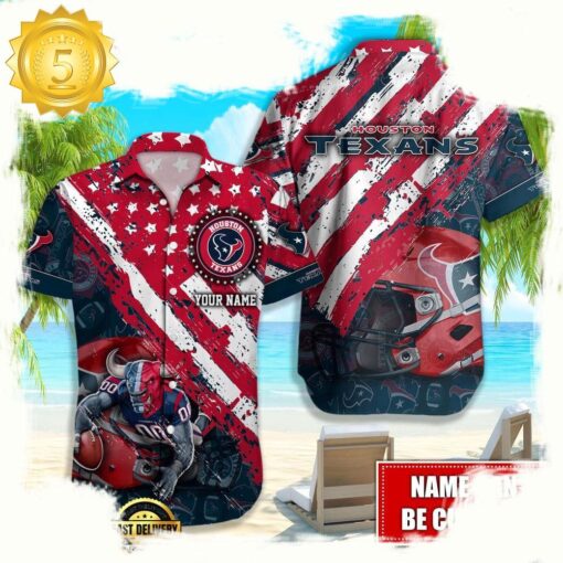 NFL Houston Texans American Flag custom Hawaiian Shirts For Men Women - available at - sportfansshop.com