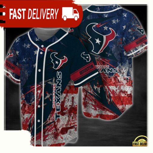 NFL Houston Texans New Design Baseball Jersey Shirt For Football Fans - available at - sportfansshop.com