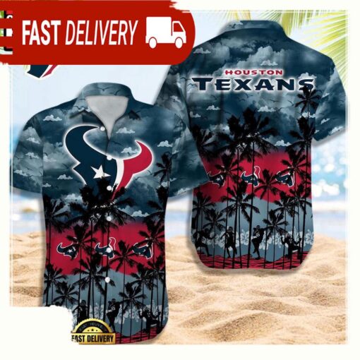 NFL Houston Texans Retro Aloha Shirts For Men Women - available at - sportfansshop.com