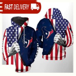 NFL Houston Texans US Flag Team 3D Printed Hoodie Shirt - available at - sportfansshop.com