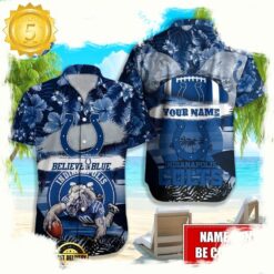 NFL Indianapolis Colts Mascot Football Hawaiian Shirt For Men Women - available at - sportfansshop.com