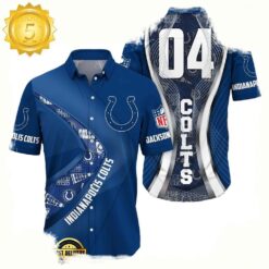 NFL Indianapolis ColtsCustom Name Number New Design Hawaiian Shirt For Men Women - available at - sportfansshop.com