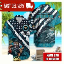 NFL Jacksonville Jaguars American Flag custom Hawaiian Shirts For Men Women - available at - sportfansshop.com