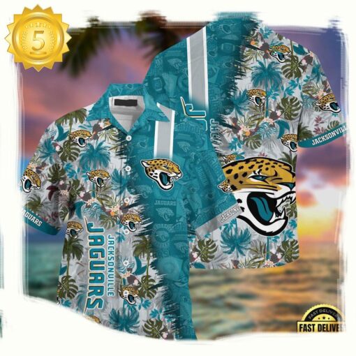 NFL Jacksonville Jaguars Football Aloha Hawaiian Shirt - available at - sportfansshop.com