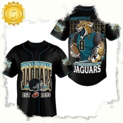 NFL Jacksonville Jaguars Mascot Crazy Baseball Jersey - available at - sportfansshop.com