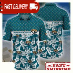 NFL Jacksonville Jaguars Palm Leaves New Design Hawaiian Shirt - available at - sportfansshop.com