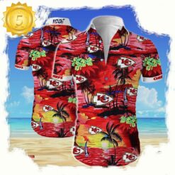 NFL Kansas city chiefs cannabis Summer Short Sleeve Hawaiian Beach Shirt For Men Women - available at - sportfansshop.com