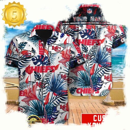 NFL Kansas City Chiefs Custom Hawaiian Shirt For Men Women - available at - sportfansshop.com