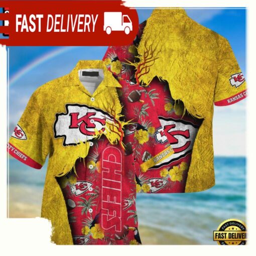 nfl kansas city chiefs football Team Logo New Design hawaii shirt - available at - sportfansshop.com