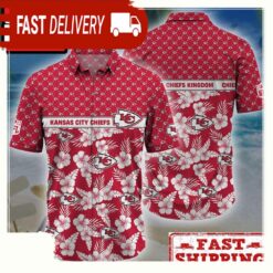 NFL Kansas City Chiefs Palm Leaves New Design Hawaiian Shirt - available at - sportfansshop.com