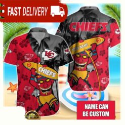 NFL Kansas City Chiefs Retro Custom Hawaiian Shirts For Men Women - available at - sportfansshop.com