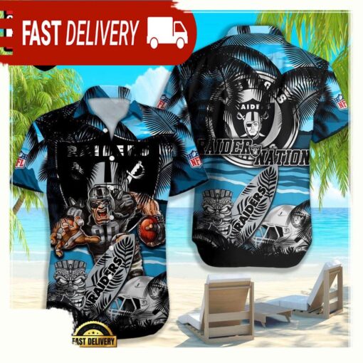 NFL Las Vegas Raiders Hawaiian Shirt For Men Women - available at - sportfansshop.com